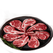 拾小鹿原切法式羊排战斧羊排羊排肋羔羊排肉烧烤食材 战斧羊排1包（6片）