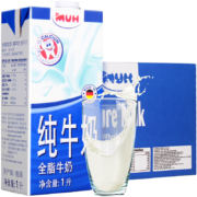22点开始：MUH 甘蒂牧场 全脂纯牛奶 1L*12盒