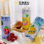 ≥60%原果汁含量！Miss Berry 贝瑞甜心 气泡果酒 330ml*6罐19.8元包邮（需领券）