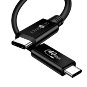 SETMSPACE USB4数据传输线雷电3/4双Type-C全功能线适用笔记本苹果电脑华为戴尔 USB4数据线 40Gbps兼容雷电3/4【0.8米】