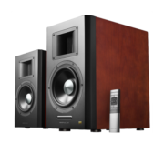 漫步者（EDIFIER）AIRPULSE A300 书架式立体声有源音箱 音响 电视音响  樱桃红
