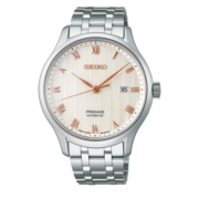 精工（SEIKO） 手表Presage领航鸡尾酒系列可透底盖日历显示男女款情侣腕表 SRPF45J1