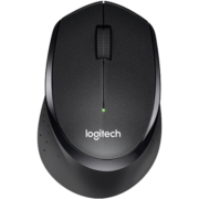 罗技（Logitech）M330无线鼠标无线外设 舒适曲线  轻音静音音量 图书馆鼠标 黑色