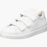 国内1270元！37码！ECCO 爱步 2023新品 Street Lite 街头轻巧 女士魔术贴真皮休闲板鞋 212843  直邮含税到手新低￥555.8
