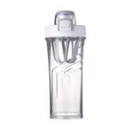膳魔师 THERMOS 摇摇杯蛋白粉健身Tritan塑料杯子奶昔代餐运动水杯 TP4086 白色 710ML