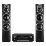 惠威（HiVi）D60F+天龙X540 功放 音响 2.0声道家庭影院套餐 客厅高保真HiFi 落地音箱 木质