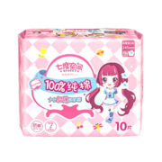 七度空间少女超薄卫生巾纯棉透气日用245姨妈巾官方正品10片/包