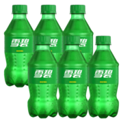 可口可乐（Coca-Cola）雪碧经典口味碳酸饮料汽水 300ml*6瓶