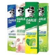 DARLIE 好来 牙膏套装 (茶倍健初萃茶白桃味160g+龙井绿茶120g+双重薄荷原味清凉薄荷120g+超白密泡小苏打芦荟小青瓜味190g+赠40g+牙刷*2+护手霜）