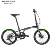 喜德盛折叠自行车Z3时尚通勤 8速变速 X6铝合金车架双碟刹
