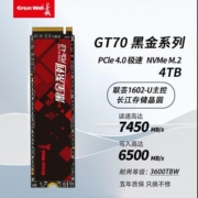 长城GT70 4TB SSD固态硬盘M.2接口支持PS5电竞游戏大容量PCIe 4*4【6月30日发完】