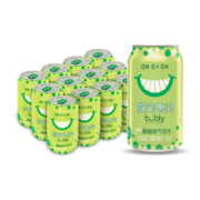 bubly微笑趣泡蜜柚味气泡水汽水 无糖 0糖0卡0脂 330ml*12罐整箱 百事可乐出品