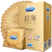 durex 杜蕾斯 超薄系列 尊享三合一安全套 18只*3件