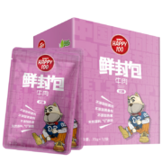 顽皮（Wanpy）Happy100狗罐头牛肉鸡软骨鲜封包840g(70g*12袋)成犬湿粮