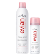 依云（evian） 天然矿泉水喷雾   补水保湿 爽肤水 定妆喷雾 敏感肌护肤品套装 【口碑套装】300ml+50ml