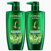 88VIP！L'OREAL PARIS 巴黎欧莱雅 茶树植萃去头屑控油洗发水 500ml*2