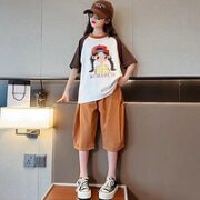 啪吡熊（PAPIBEAR）女童七分裤两件套