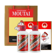 京东百亿补贴：MOUTAI 茅台 贵州飞天茅台小可爱100ml*2瓶双支送礼袋53度酱香型白酒