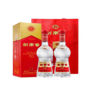 再降价、京东百亿补贴：剑南春 水晶剑 浓香型白酒 52度500mL*2瓶