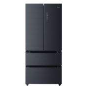 美的（Midea）508升家用冰箱法式四门多门变频一级能效冰箱19分钟急速净味双系统双循环冰箱变净味除菌家电 BCD-508WTPZM(E) 莫兰迪灰