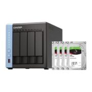 QNAP 威联通 TS-464C 4盘位NAS存储（8GB、N5105）+希捷酷狼16TB