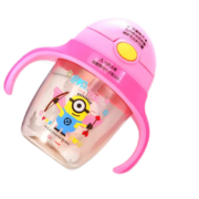 再降价、PLUS会员：My Little Pony 小马宝莉 儿童PPUS学饮杯 240ML（赠背带+吸嘴+奶嘴）