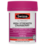 Swisse斯维诗 高浓度蔓越莓胶囊25000mg 90粒/瓶 女性私密健康 迪丽热巴同款 澳洲进口