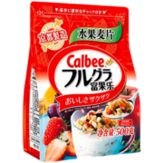 卡乐比（Calbee）山姆款 营养早餐水果燕麦片 500克 日本进口 非油炸 即食零食