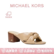 【品牌】MK Josie 皮革方根休闲复古扭结粗跟高跟凉鞋 40T1JOMP1L