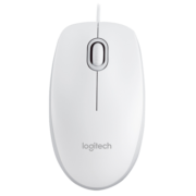 罗技（Logitech）M100r 鼠标 有线鼠标 办公鼠标 对称鼠标 大手鼠标 白色