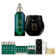 每日10点、限杭州、需抢券：helianna 赫莲娜 HR黑绷带面霜50ml+绿宝瓶精华液50ml礼盒护肤品套装生日礼物