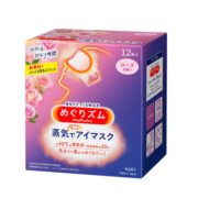 花王（KAO）日本进口美舒律蒸汽眼罩/热敷贴12片装 玫瑰香型新旧版随机发货