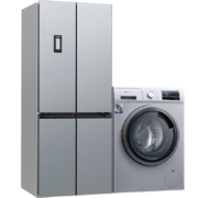 618预售：SIEMENS 西门子 452升混冷+9kg变频洗 冰洗套装 KM46FA09TI+WG42A2Z81W