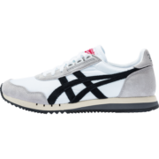 Onitsuka Tiger鬼塚虎男鞋DUALIO休闲鞋小白鞋女春季慢跑鞋减震运动鞋D6K3N 白色/黑色  40