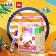 deli 得力 70699 印章水彩笔 公主粉 36色