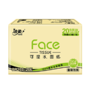 C&S 洁柔 抽纸黑FACE 3层100抽24包*4件