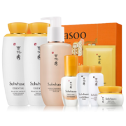 京东百亿补贴：Sulwhasoo 雪花秀 滋盈肌本水乳洁面套装（水125ml+乳125ml+洁面200ml+赠 精华15ml+水30ml+乳30ml+面霜15ml+面膜1片）