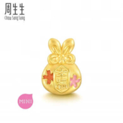 京东百亿补贴：Chow Sang Sang 周生生 Charme 文化祝福系列 幸福兔黄金转运珠 93824C