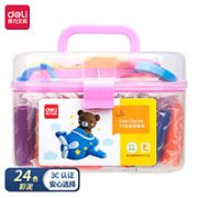deli 得力 7021 多模具橡皮泥套装 24色