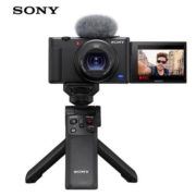 20点开始、PLUS会员：SONY 索尼 ZV-1 Vlog数码相机 黑色 手柄电池套装