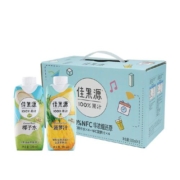 佳果源佳农旗下100%果汁NFC混合口味330ml*8椰子水+菠萝汁礼盒装