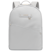 新秀丽（Samsonite）女士电脑双肩包商务通勤旅行出行轻便时尚大容量14英寸笔记本背包 灰色