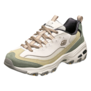 斯凯奇Skechers奶茶熊增高冰淇淋老爹鞋轻便透气休闲运动鞋13167 自然色/橄榄色 39