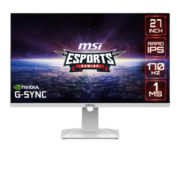微星MSI27英寸超频170Hz 2K快速FAST-IPS硬件防蓝光1ms游戏HDR白色电竞显示器 莱茵不闪屏电竞炫彩小金刚G274QRFW友达8.2