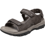 斯凯奇（Skechers）凉鞋男2023夏季男运动休闲软底外穿沙滩鞋潮流拖鞋舒适透气204105 巧克力色/CHOC 41