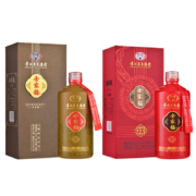 京东百亿补贴:茅台集团 全家福组套 53度酱香型 高度粮食酿造 白酒 500ml*2双瓶装