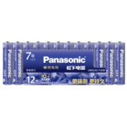 松下（Panasonic）原装进口7号数码碱性电池12粒适用于遥控器玩具键盘鼠标 LR03LAC
