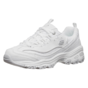 Skechers斯凯奇女鞋熊猫鞋复古百搭松糕运动鞋11959WHT白色36.5