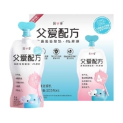 简爱父爱配方4%蔗糖果蔬吸吸袋酸奶100g*6袋