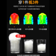 鸭鸭羽绒服女2022年新款中长款加厚鹅绒迷彩外套工装派克服潮流Y